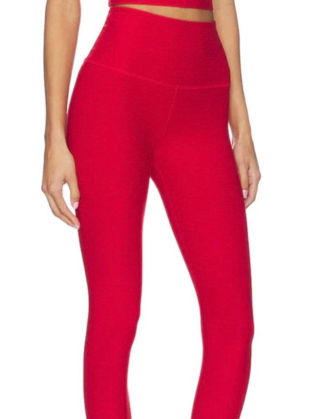 BEYOND YOGA LADIES RED ATHLETIC LEGGINGS XS